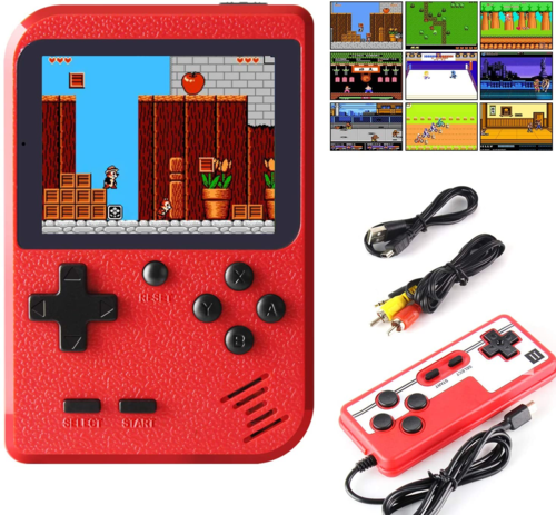 Consola de juegos portátil Douyin transfronteriza 400 en 1, consola de juegos retro nostálgica para niños, mini consola de juegos portátil para juego individual y doble