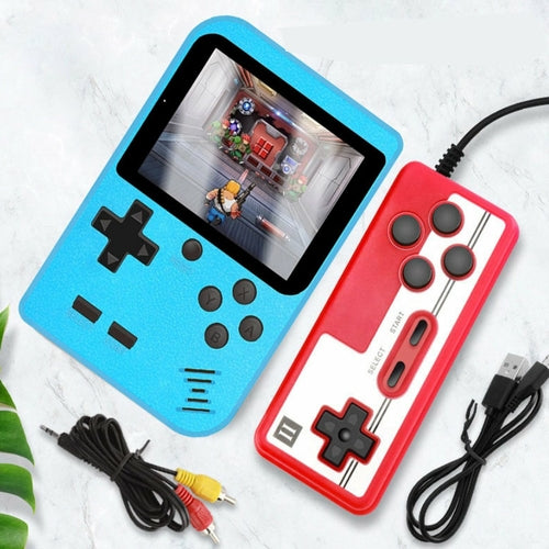 Consola de juegos portátil Douyin transfronteriza 400 en 1, consola de juegos retro nostálgica para niños, mini consola de juegos portátil para juego individual y doble