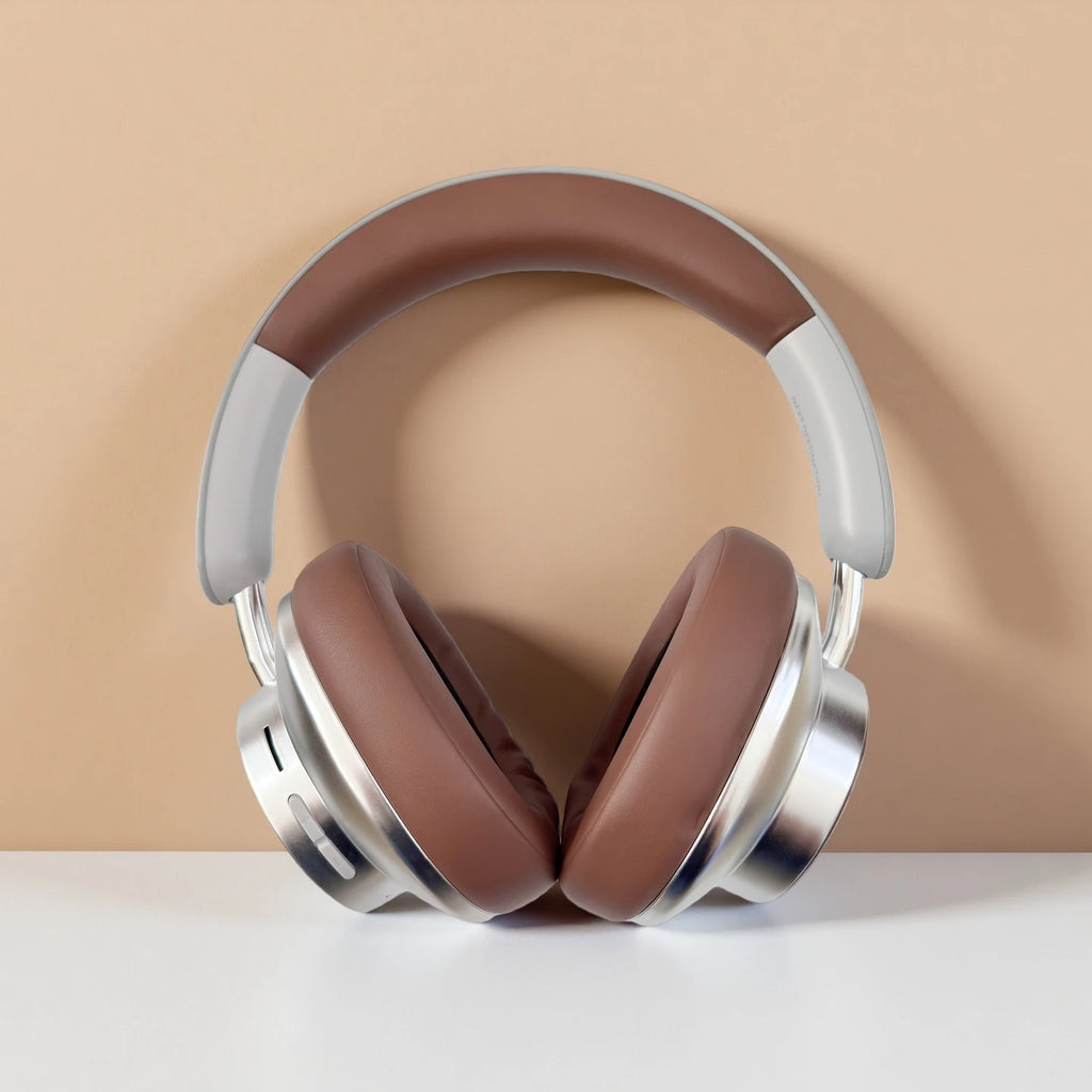 Wireless Bluetooth 5.3 Headband Headphones TEISCHE with Powerful Bass and 40 Hours Playtime, designed for sports with removable 3.5mm audio jack, lightweight at 280g, and optimized sound for a premium music experience.