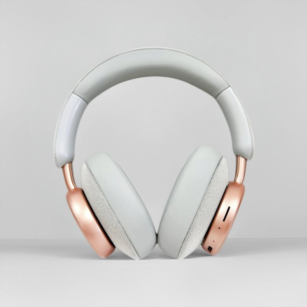 Wireless Bluetooth 5.3 Headband Headphones TEISCHE with Powerful Bass and 40 Hours Playtime, designed for sports with removable 3.5mm audio jack, lightweight at 280g, and optimized sound for a premium music experience.