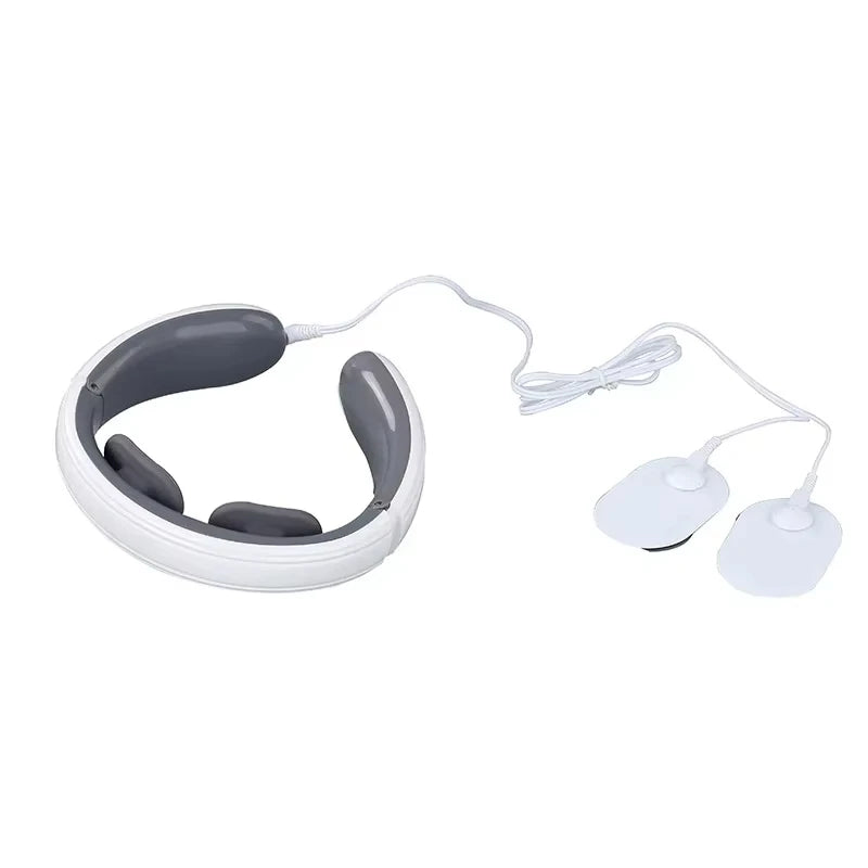 Ems Electric Neck Massager 6-Mode 9-Speed Massager Muscle Relaxation Battery Neck Massager Tool Relax Cervical Neck Protector