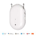 Robot de cortina eléctrica inteligente MOES Tuya ZigBee: apertura y cierre automáticos programables, sensor de luz, control por aplicación y compatibilidad con Alexa y Google Home.