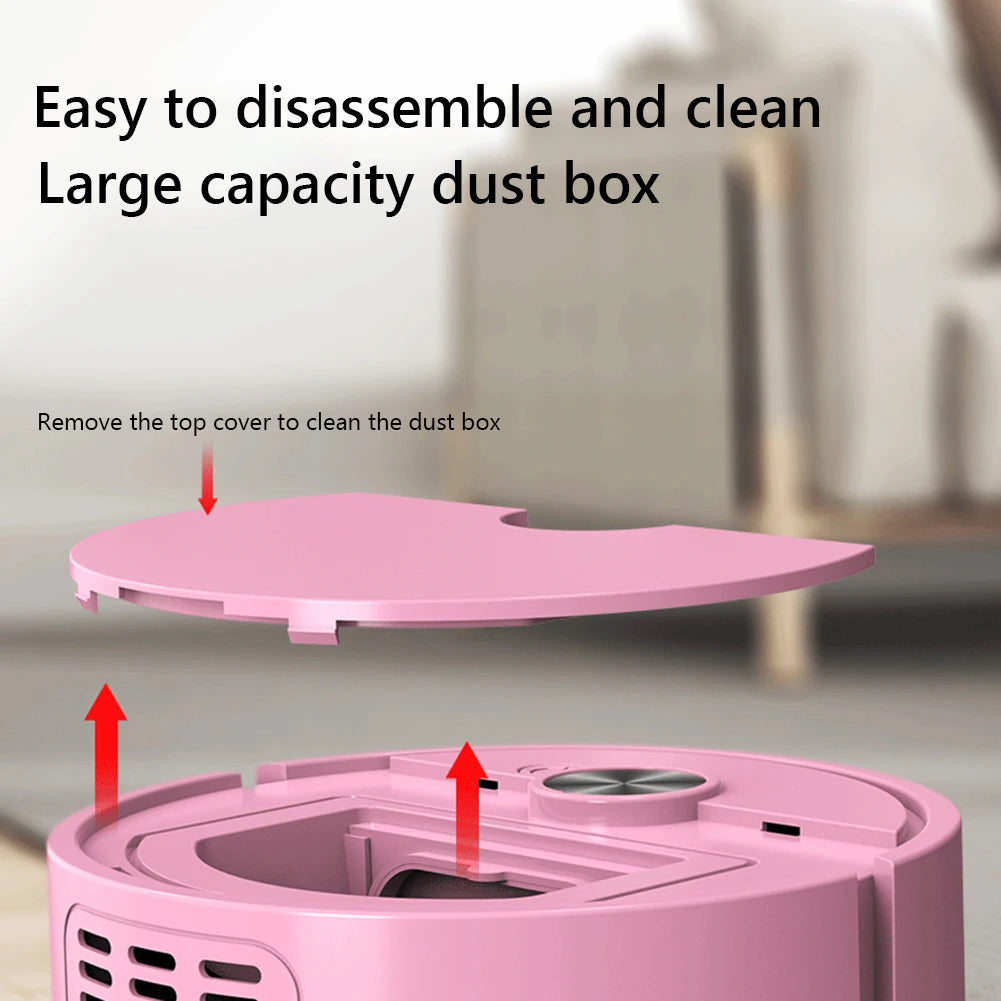 Robot Aspirador Modelo Barrido Automático Mini Máquina de Limpieza para Hogar Carga USB Recargable Fregona Inteligente 3 en 1 Aspiradora 2026