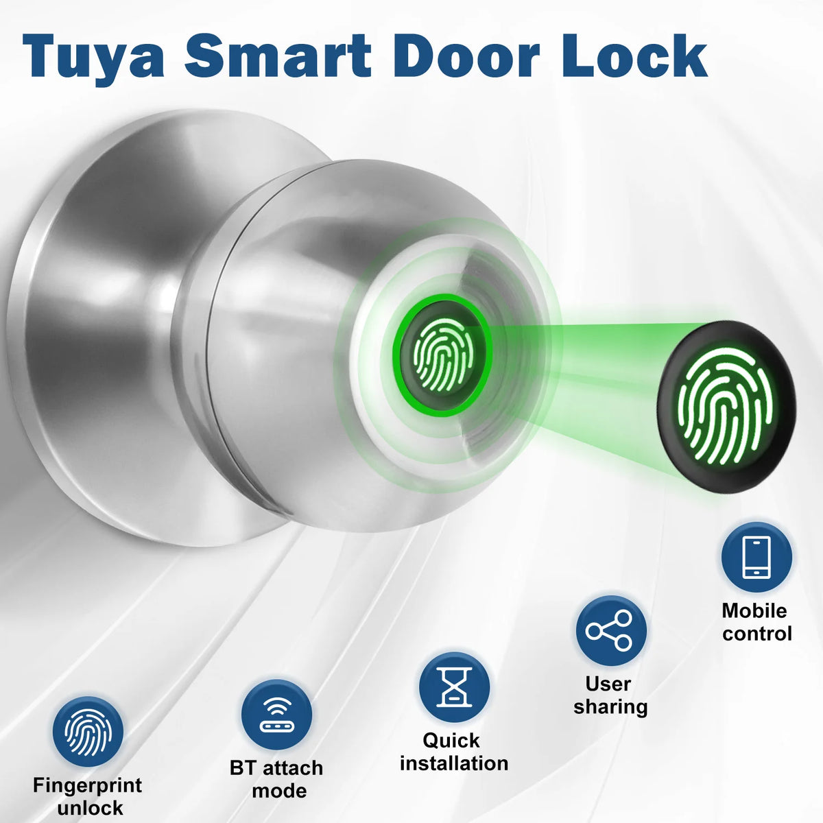 Cerradura Inteligente para Puerta con Huella Dactilar