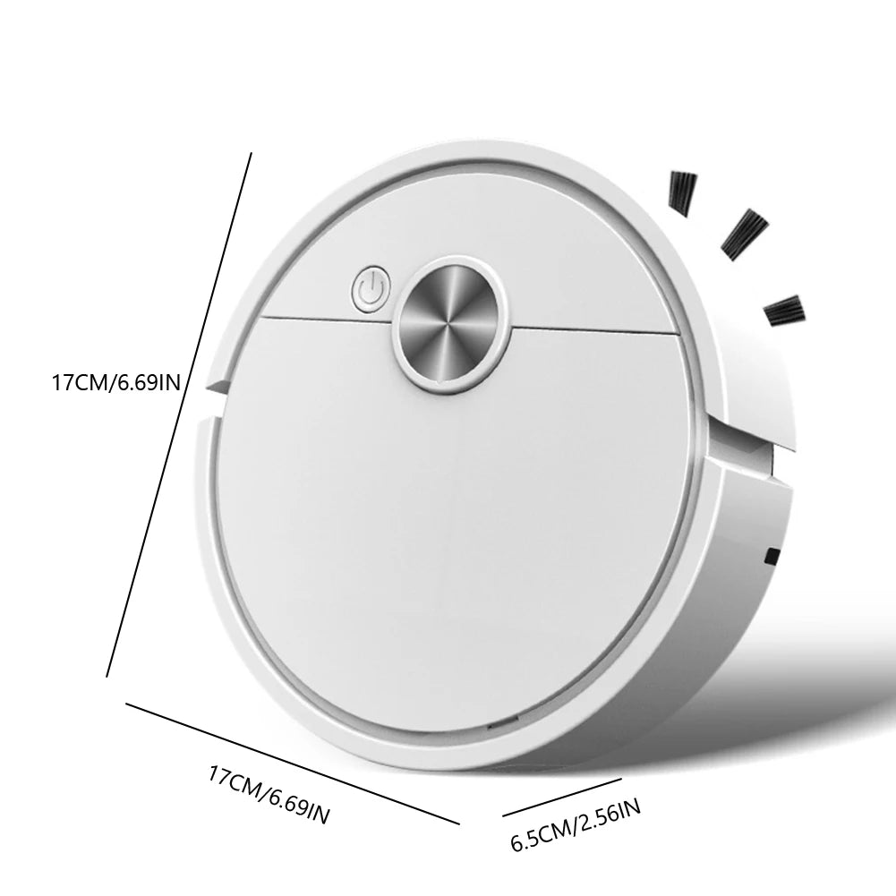 Robot Aspirador Modelo Barrido Automático Mini Máquina de Limpieza para Hogar Carga USB Recargable Fregona Inteligente 3 en 1 Aspiradora 2026